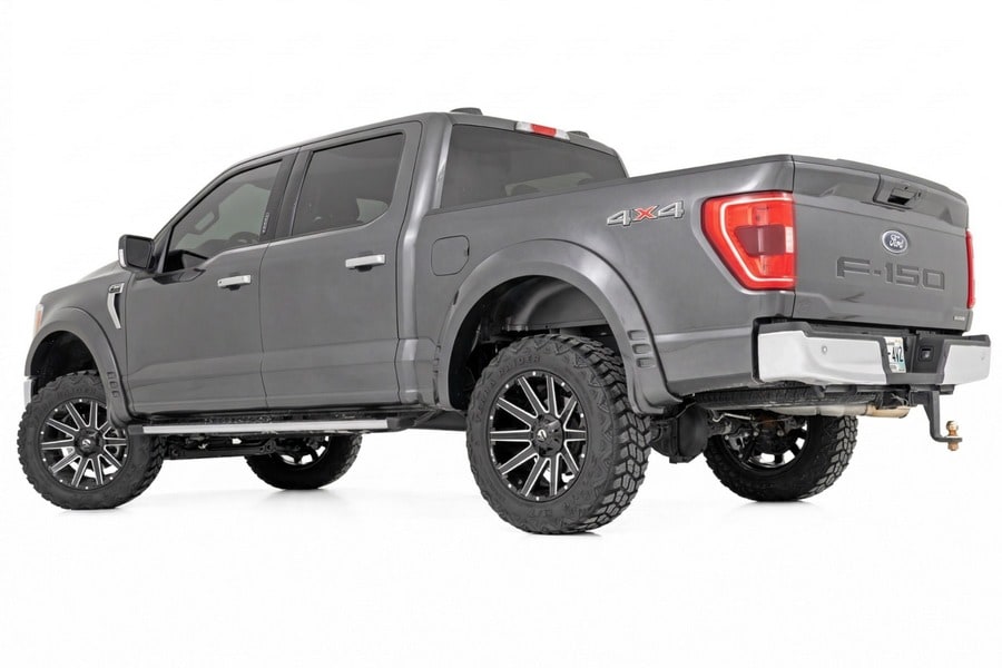 Расширители колёсных арок SF1, цвет M7 Carbonized Gray, Ford F-150 (2021–2026), Rough Country — фото 3