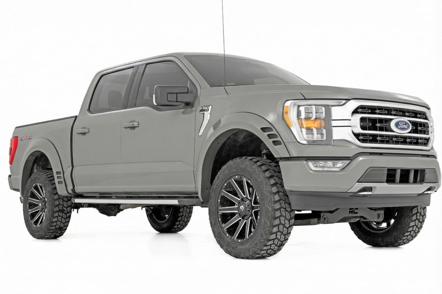 Расширители колёсных арок SF1, цвет T9 Marsh Gray, Ford F-150 (2021–2026), Rough Country — фото 2