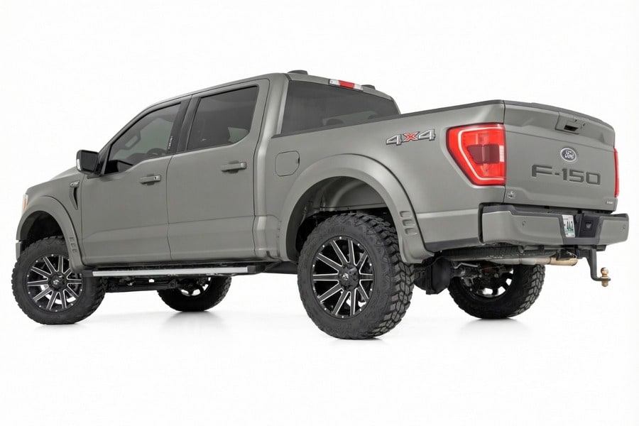 Расширители колёсных арок SF1, цвет T9 Marsh Gray, Ford F-150 (2021–2026), Rough Country — фото 3