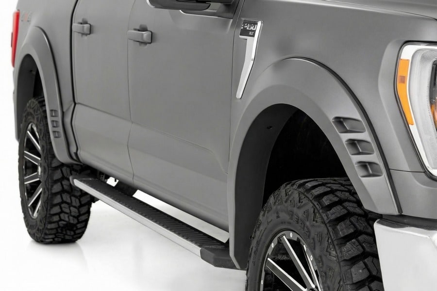 Расширители колёсных арок SF1, цвет T9 Marsh Gray, Ford F-150 (2021–2026), Rough Country — фото 4