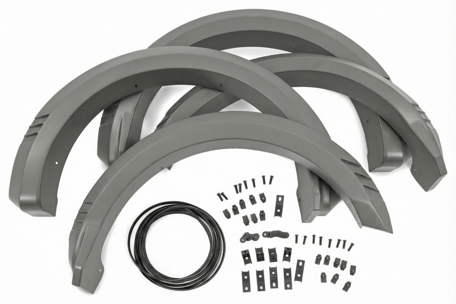 Расширители колёсных арок SF1, цвет T9 Marsh Gray, Ford F-150 (2021–2026), Rough Country — фото 6