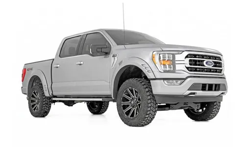 Расширители колёсных арок SF1, цвет UX Ingot Silver Metallic, Ford F-150 (2021–2026), Rough Country — фото 2