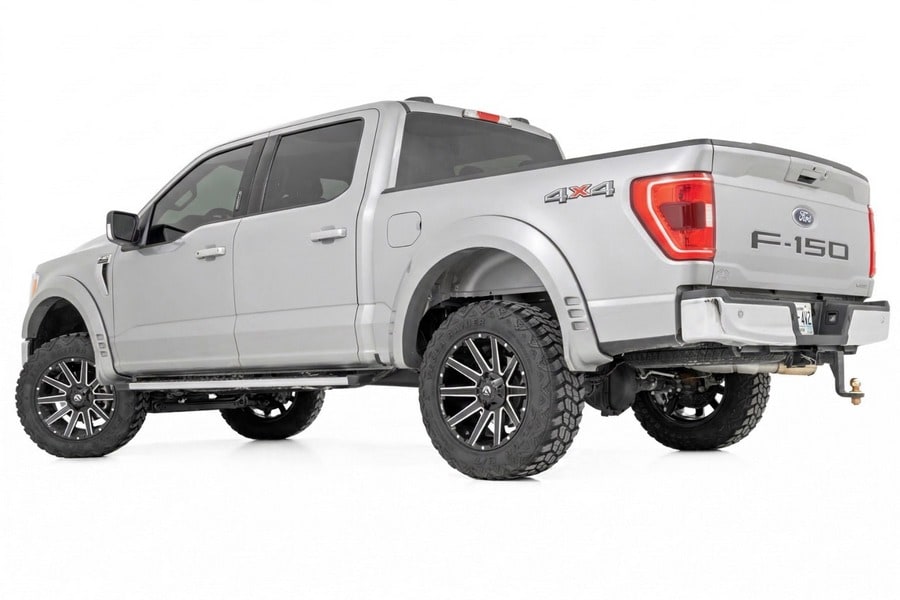 Расширители колёсных арок SF1, цвет UX Ingot Silver Metallic, Ford F-150 (2021–2026), Rough Country — фото 3