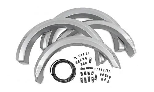 Расширители колёсных арок SF1, цвет UX Ingot Silver Metallic, Ford F-150 (2021–2026), Rough Country — фото 6