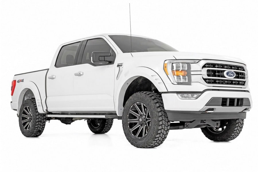 Расширители колёсных арок SF1, цвет YZ Oxford White, Ford F-150 (2021–2026), Rough Country — фото 2