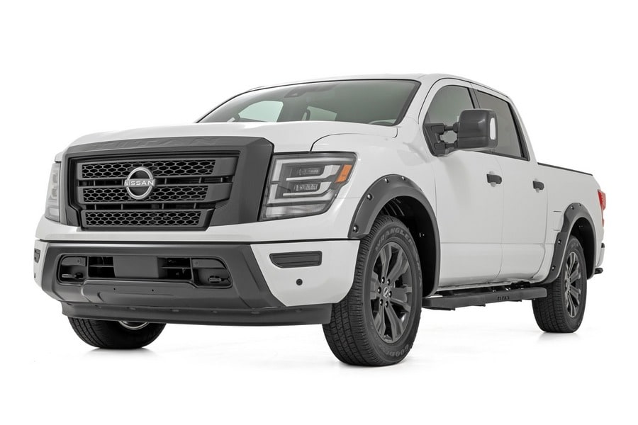 Расширители колёсных арок Pocket, цвет K23 Brilliant Silver, Nissan TITAN (2017–2024), Rough Country — фото 5