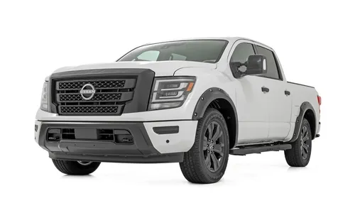 Расширители колёсных арок Pocket, цвет KH3 Super Black, Nissan TITAN (2017–2024), Rough Country — фото 5