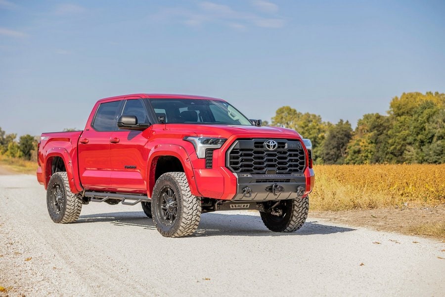 Расширители колёсных арок Pocket, цвет 1G3 Magnetic Gray, Toyota Tundra III, Rough Country — фото 4