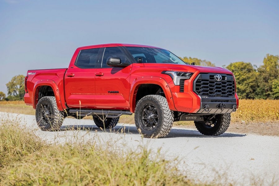 Расширители колёсных арок Pocket, цвет 4Z2 Mudbath, Toyota Tundra III, Rough Country — фото 2