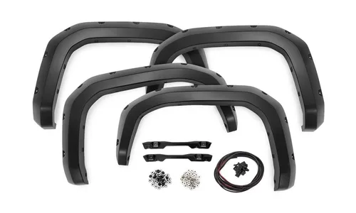 Расширители колёсных арок Pocket, цвет 202 Gloss Black, Toyota Tacoma IV, Rough Country — фото 2