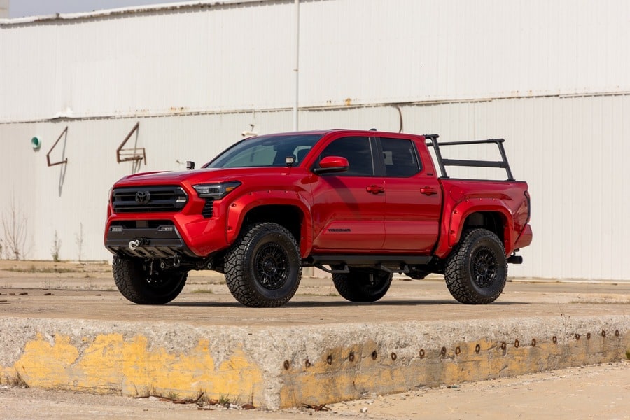 Расширители колёсных арок Pocket, цвет 202 Gloss Black, Toyota Tacoma IV, Rough Country — фото 7