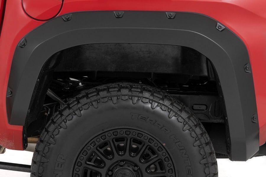 Расширители колёсных арок Pocket, цвет 4Z2 Mudbath, Toyota Tacoma IV, Rough Country — фото 6