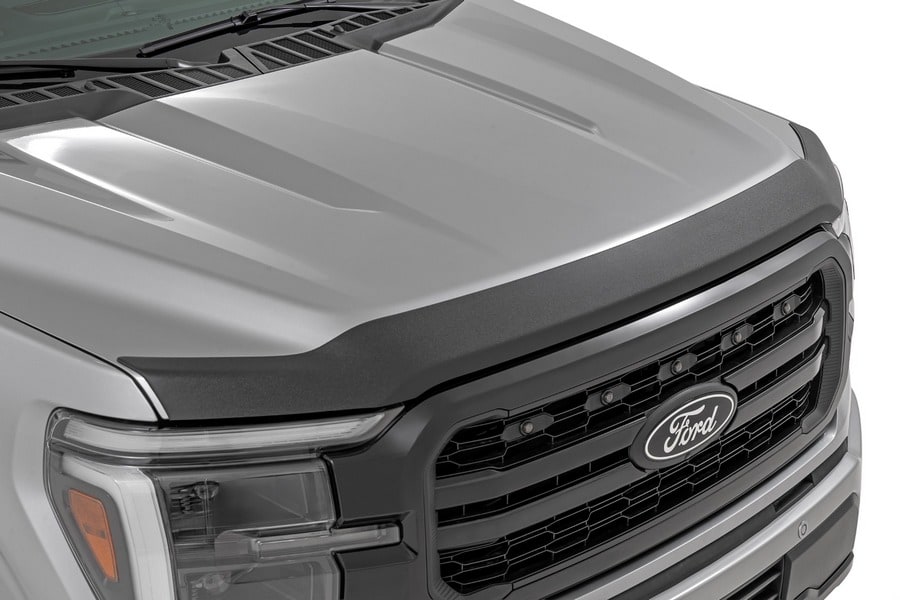 Защитная накладка капота, матовый чёрный цвет, Ford F-150 (2021–2026), Rough Country — фото 1