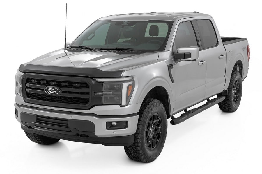 Защитная накладка капота, матовый чёрный цвет, Ford F-150 (2021–2026), Rough Country — фото 4