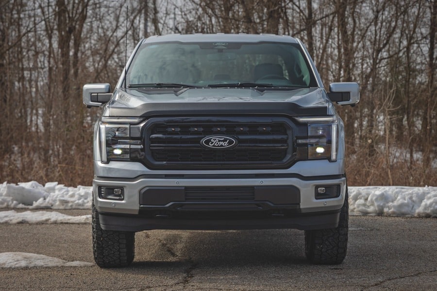 Защитная накладка капота, матовый чёрный цвет, Ford F-150 (2021–2026), Rough Country — фото 7