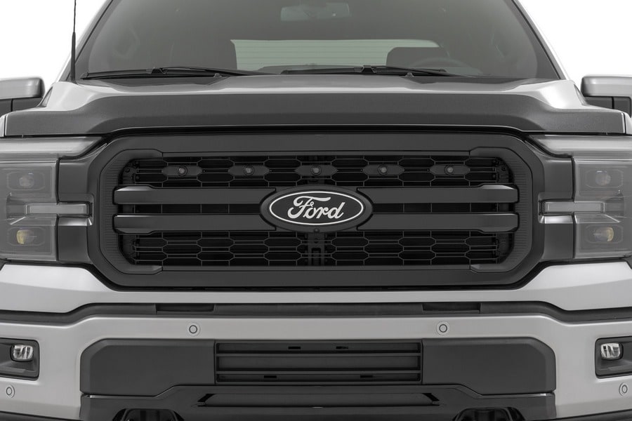 Защитная накладка капота, глянцевый чёрный цвет, Ford F-150 (2021–2026), Rough Country — фото 2