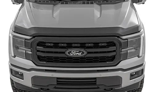 Защитная накладка капота, глянцевый чёрный цвет, Ford F-150 (2021–2026), Rough Country — фото 3