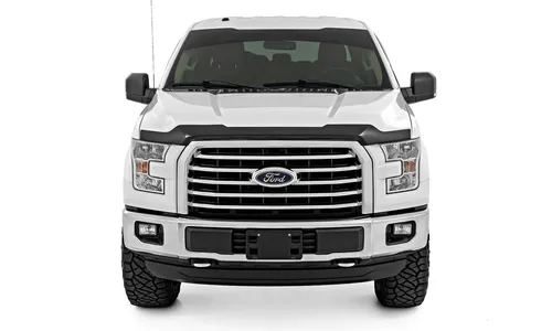 Защитная накладка капота, глянцевый чёрный цвет, Ford F-150 (2015–2020), Rough Country — фото 4