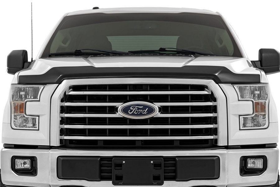 Защитная накладка капота, глянцевый чёрный цвет, Ford F-150 (2015–2020), Rough Country — фото 5