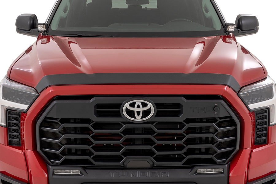Защитная накладка капота, матовый чёрный цвет, Toyota Tundra III, Rough Country — фото 2