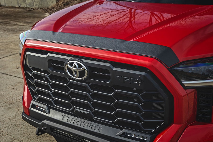 Защитная накладка капота, матовый чёрный цвет, Toyota Tundra III, Rough Country — фото 5