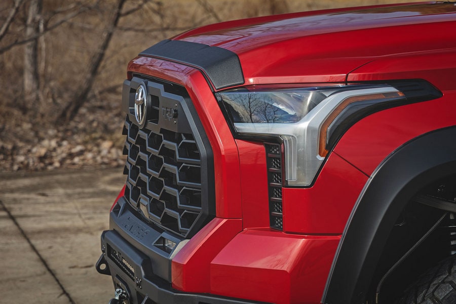 Защитная накладка капота, матовый чёрный цвет, Toyota Tundra III, Rough Country — фото 6