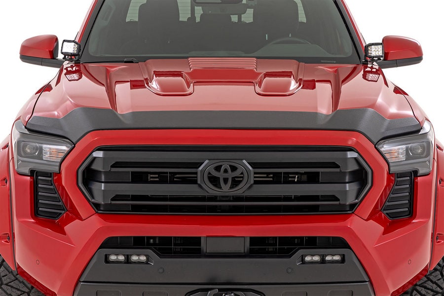 Защитная накладка капота, матовый чёрный цвет, Toyota Tacoma IV, Rough Country — фото 5