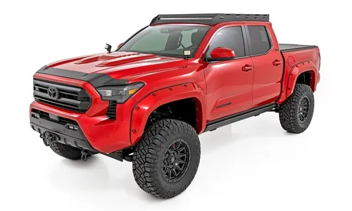 Защитная накладка капота, матовый чёрный цвет, Toyota Tacoma IV, Rough Country — фото 7