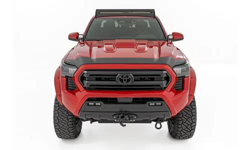 Защитная накладка капота, глянцевый чёрный цвет, Toyota Tacoma IV, Rough Country — фото 2