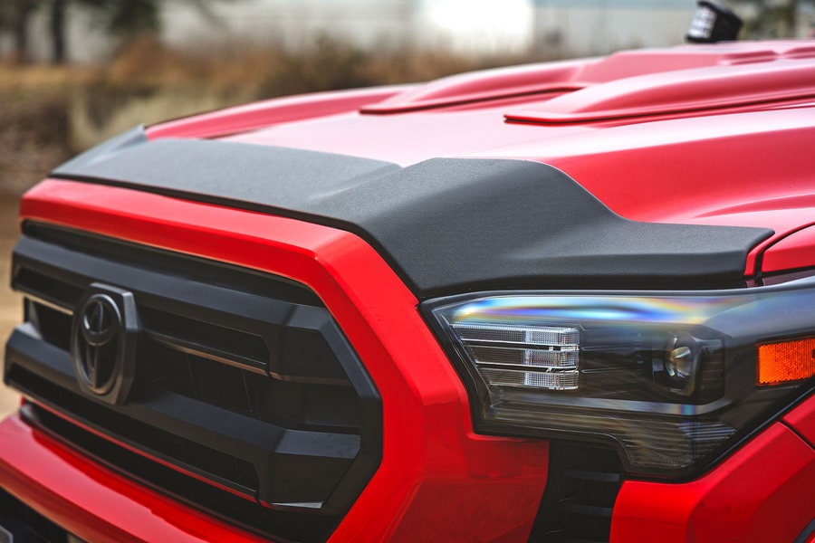 Защитная накладка капота, глянцевый чёрный цвет, Toyota Tacoma IV, Rough Country — фото 6