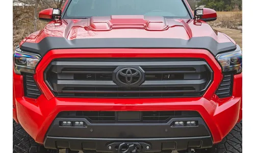 Защитная накладка капота, глянцевый чёрный цвет, Toyota Tacoma IV, Rough Country — фото 7