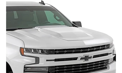Декоративная накладка-воздухозаборник капота, цвет GAZ Summit White, Chevrolet Silverado 1500 (2019–2026), Rough Country — фото 1