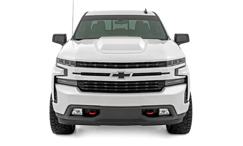 Декоративная накладка-воздухозаборник капота, цвет GAZ Summit White, Chevrolet Silverado 1500 (2019–2026), Rough Country — фото 2