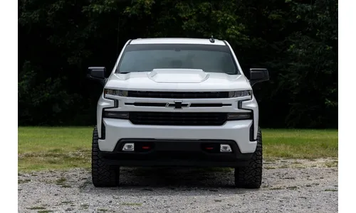 Декоративная накладка-воздухозаборник капота, цвет GAZ Summit White, Chevrolet Silverado 1500 (2019–2026), Rough Country — фото 7