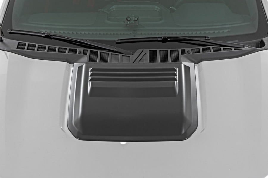 Декоративная накладка-воздухозаборник капота, цвет DR Avalanche Gray, Ford F-150 (2021–2026), Rough Country — фото 3