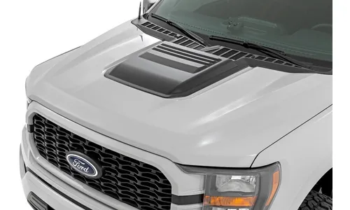 Декоративная накладка-воздухозаборник капота, цвет EA Hot Pepper Red, Ford F-150 (2021–2026), Rough Country — фото 1