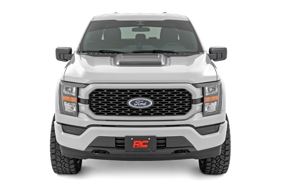 Декоративная накладка-воздухозаборник капота, цвет EA Hot Pepper Red, Ford F-150 (2021–2026), Rough Country — фото 2