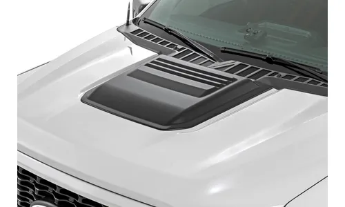Декоративная накладка-воздухозаборник капота, цвет M7 Carbonized Gray, Ford F-150 (2021–2026), Rough Country — фото 1
