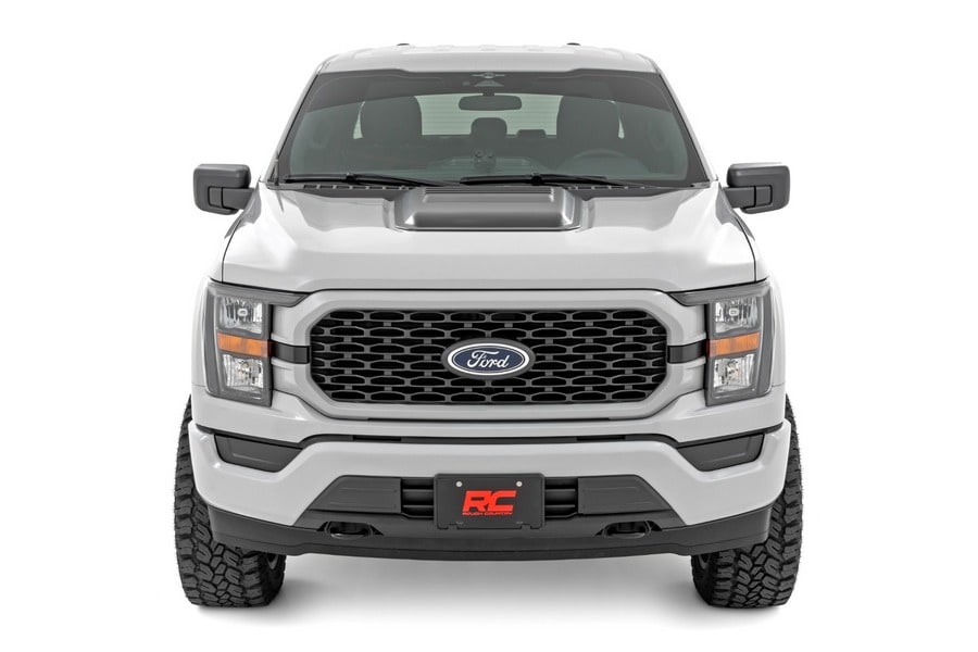 Декоративная накладка-воздухозаборник капота, цвет M7 Carbonized Gray, Ford F-150 (2021–2026), Rough Country — фото 2