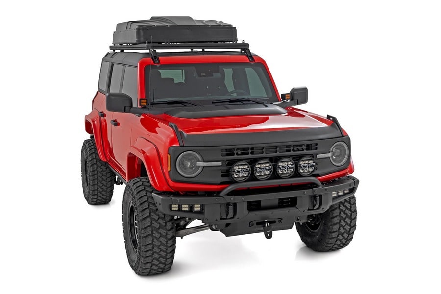 Декоративная накладка-воздухозаборник капота, цвет FA Eruption Green, Ford Bronco VI, Rough Country — фото 2