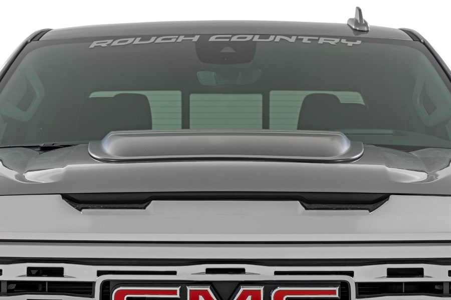 Декоративная накладка-воздухозаборник капота, цвет GCN Fire Red, GMC Sierra 1500 (2019–2026), Rough Country — фото 4