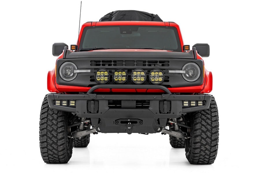 Расширители колёсных арок, цвет PQ Race Red, Ford Bronco VI, Rough Country — фото 4