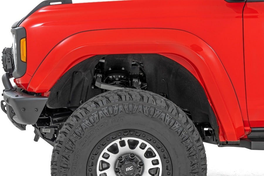Расширители колёсных арок, цвет PQ Race Red, Ford Bronco VI, Rough Country — фото 6
