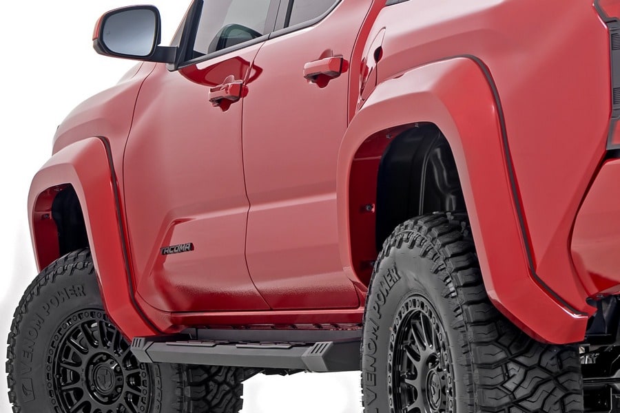 Расширители колёсных арок Sport, цвет 3U5 Supersonic Red, Toyota Tacoma IV, Rough Country — фото 1