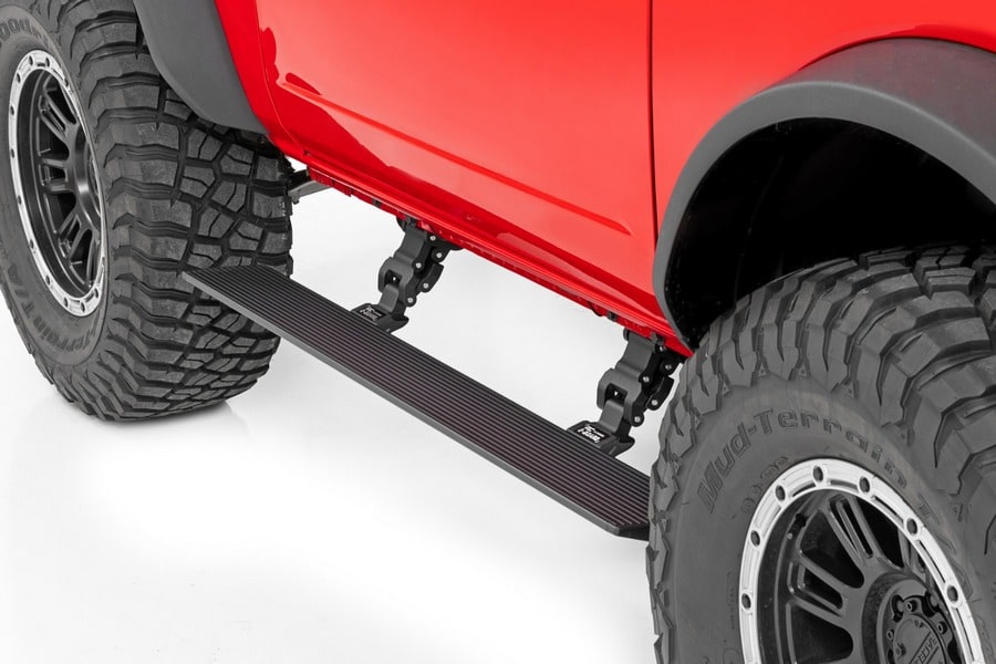 Электрические выдвижные подножки, двухмоторный привод, 2 двери, Ford Bronco VI, Rough Country — фото 1