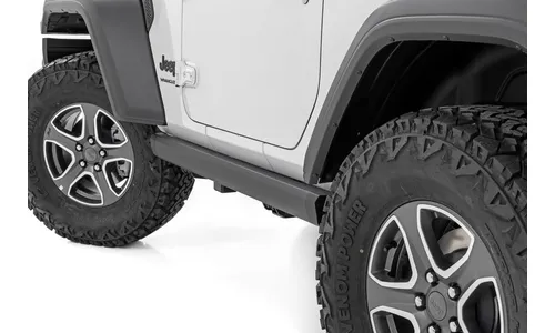 Электрические выдвижные подножки, двухмоторный привод, 2 двери, Jeep Wrangler JL, Rough Country — фото 2