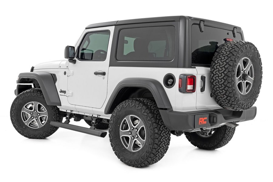 Электрические выдвижные подножки, двухмоторный привод, 2 двери, Jeep Wrangler JL, Rough Country — фото 3