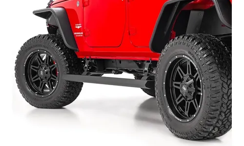 Электрические выдвижные подножки, двухмоторный привод, 4 двери, Jeep Wrangler JK, Rough Country — фото 1