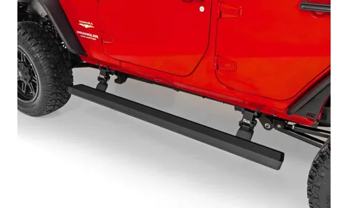 Электрические выдвижные подножки, двухмоторный привод, 4 двери, Jeep Wrangler JK, Rough Country — фото 3