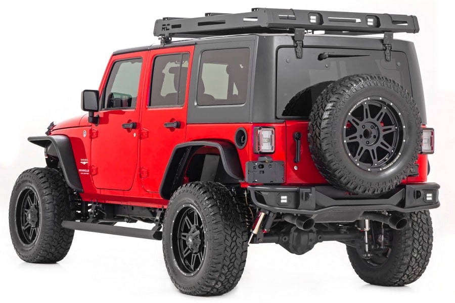 Электрические выдвижные подножки, двухмоторный привод, 4 двери, Jeep Wrangler JK, Rough Country — фото 4